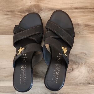 Italian Shoemakers Brown Sandals Size 9 1/2